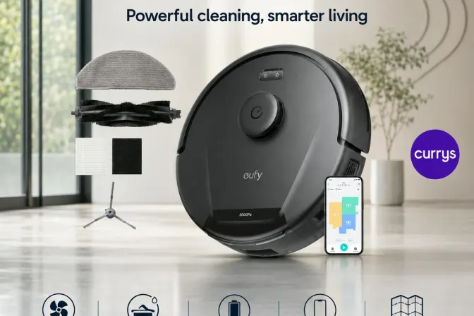 Eufy Robovac L60 Hybrid Robot Vacuum Cleaner - Black