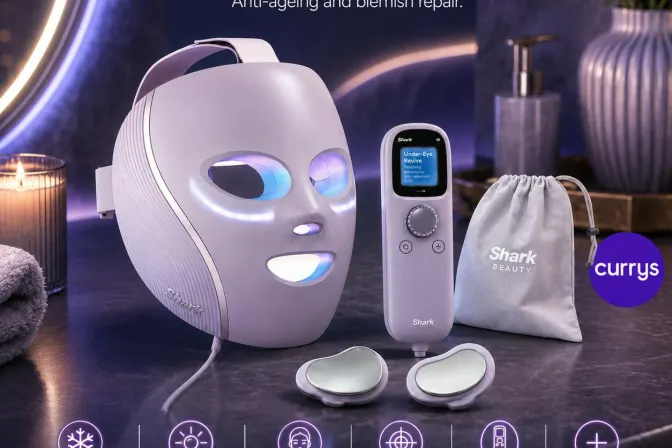 Shark Cryoglow LED Face Mask Lilac Chill - Anti Ageing