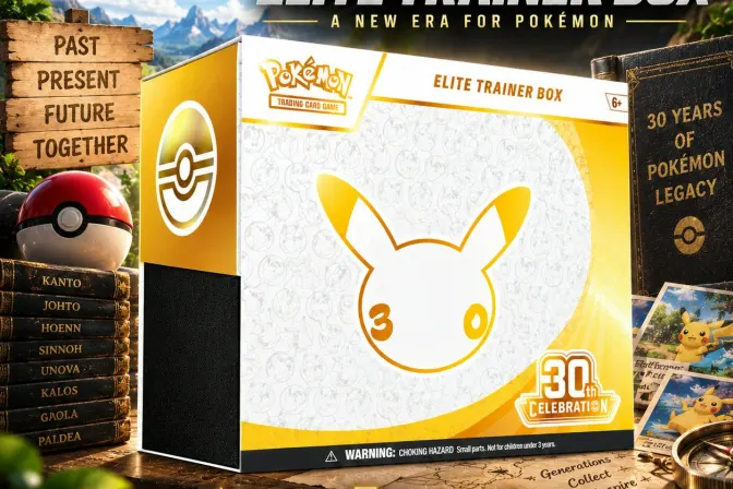 Brand New Release Pokémon Tcg: 30Th Celebration Elite Trainer Box