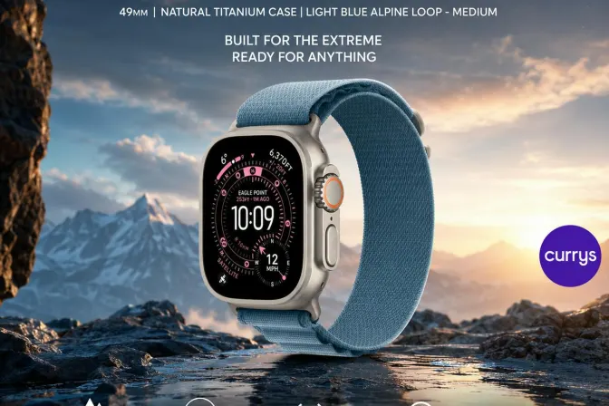 Apple Watch Ultra 3 Cellular 49Mm - Titanium Light Blue Alpine Loop