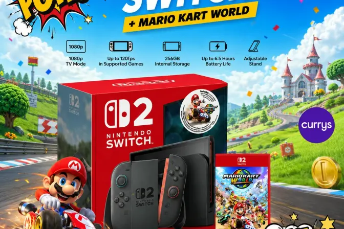 Nintendo Switch 2 + Mario Kart World - the Ultimate Racing Bundle