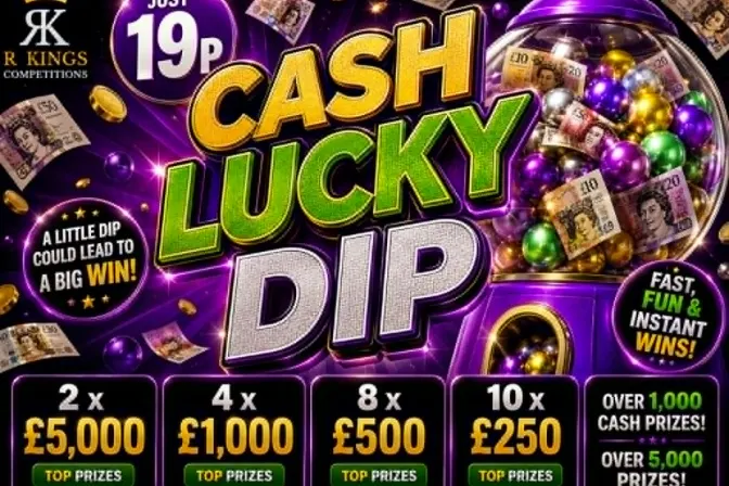 19p Instant Win Cash Lucky Dip Competition