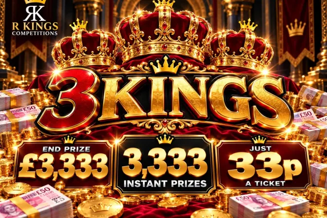 3 Kings Cash Instant Win Competition
