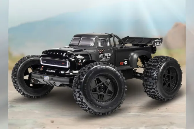 Arrma 1/8th Notorious 6S V6 4X4 Blx Stunt Truck Rtr Black