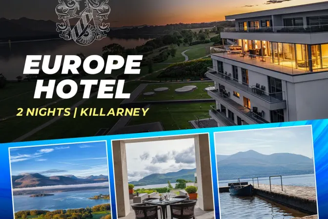 2 Night Midweek Stay in the 5* Europe Hotel Killarney