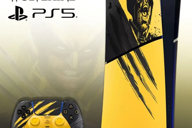 PS5 Digital Edition - Marvel’s Wolverine Battle Yellow Ltd Edn