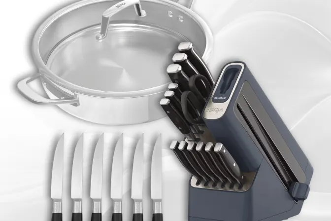 Ninja Bundle - Knife Set, Steak Knives & Pan