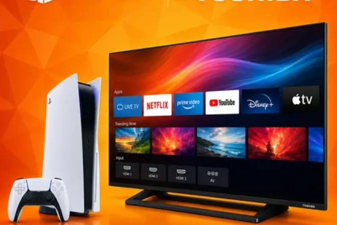 Sony PS5 + Toshiba 55" 4K TV Mega Bundle