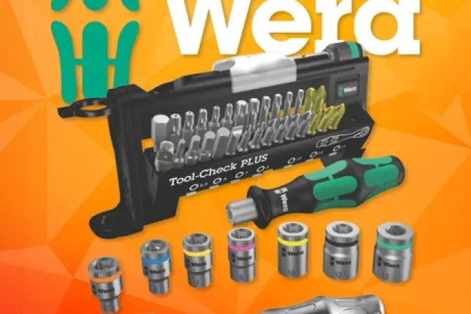 Wera 39 Piece Interchangeable Screwdriver, Ratchet, Socket and Bit Set