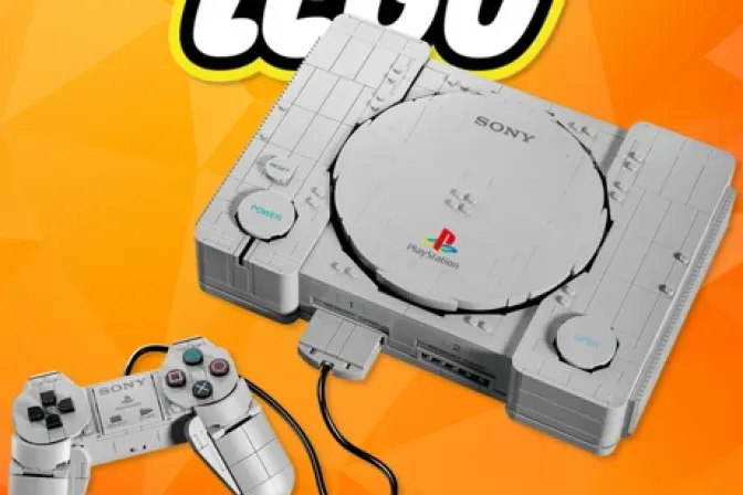 Lego Playstation Console and Controller Set