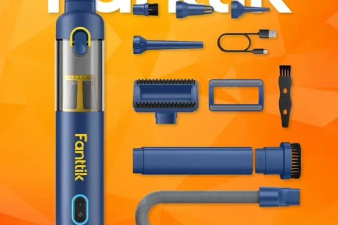 Fanttik 4-in-1 Portable Mini Cordless Handheld Vacuum