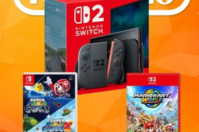 Nintendo Switch 2, Mario Kart World & Super Mario Galaxy 1 & 2 Bundle