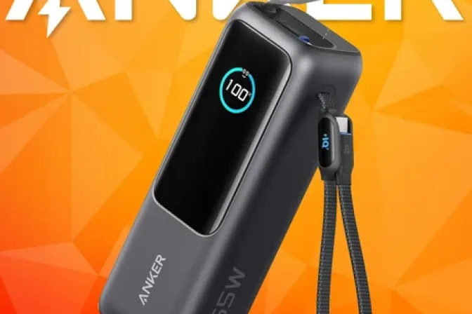 Anker 165W Power Bank - Built in & Retractable Cables