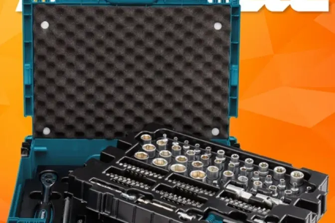 Makita 120 Piece Maintenance Kit with Makpac Case